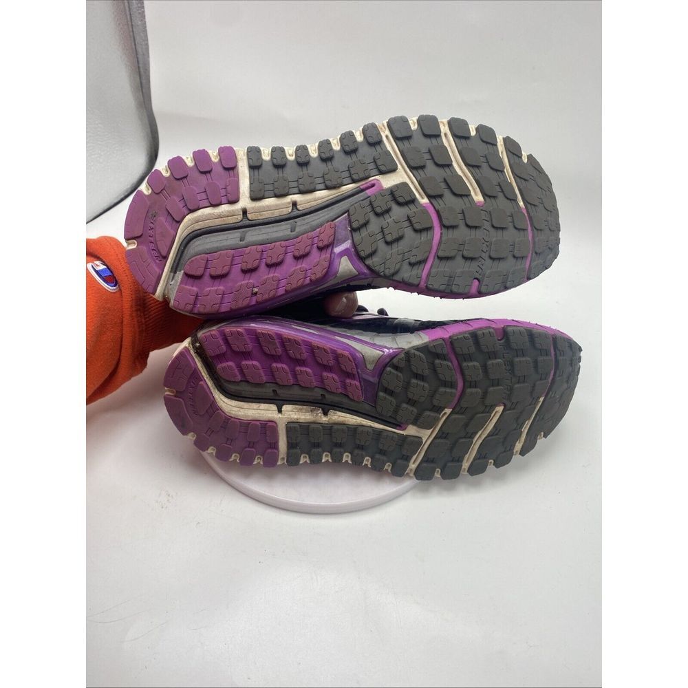 Brooks Shoes Women Size 6 Ariel Running  Black Purple Athletic 3672 - Picture 13 of 16